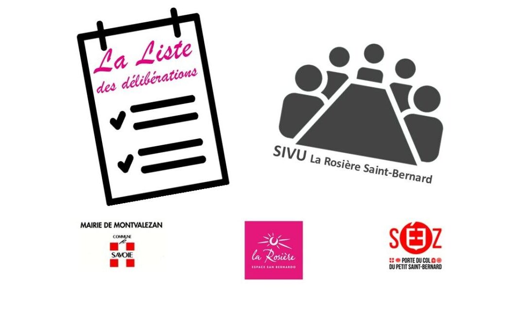 ⛷SIVU LRSB SIVU LRSB du 4 mars 2025 – La liste des délibs 📚