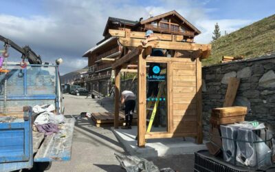 🚌 Un nouvel abri bus au parking des pistes