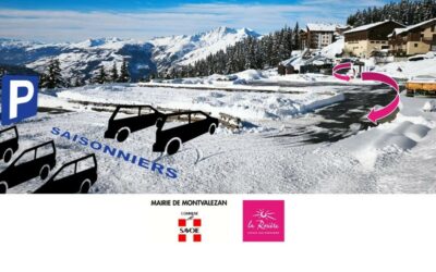 RAPPEL Bienvenue aux saisonniers de La Rosière stationnement