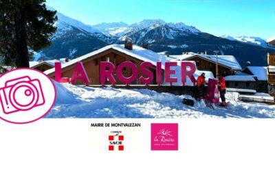 📸 Lettres 3D “LA ROSIÈRE” – position hivernale ❄️