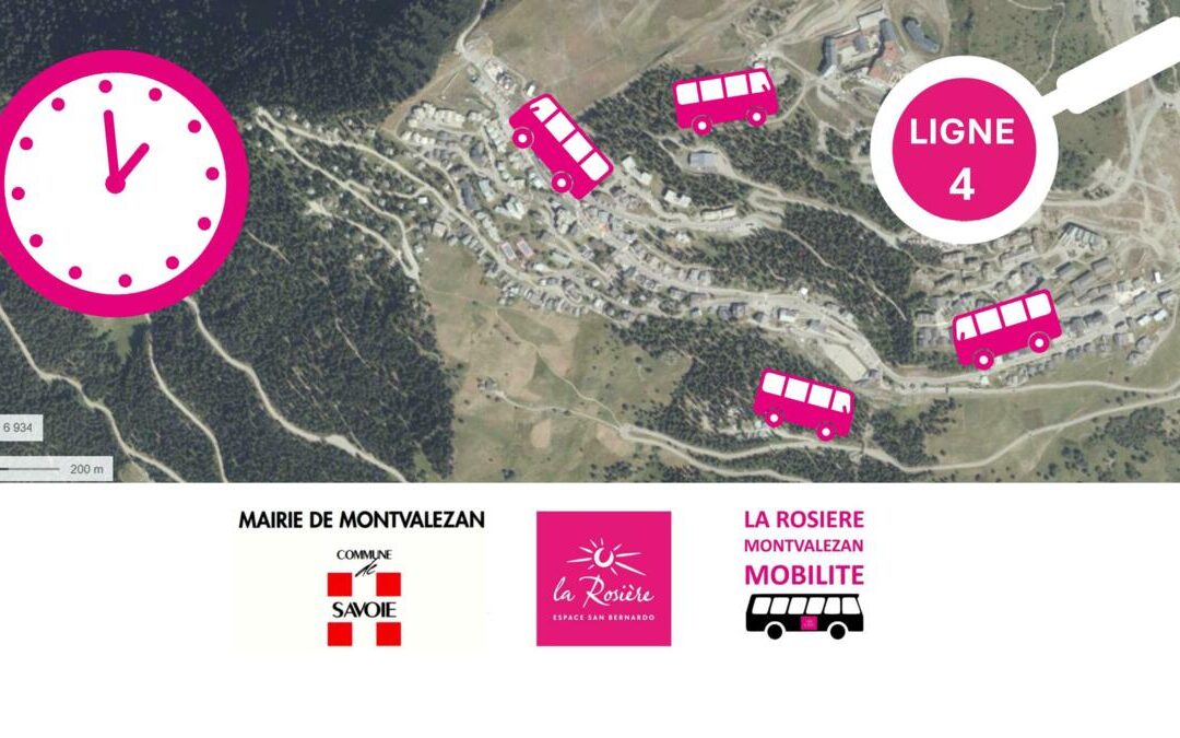 🚍 Zoom sur la Ligne 4 – Navette intra-station La Rosière