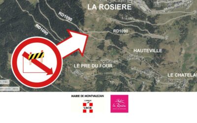 📢Route des Soveureux fermée sens descendant 🚧