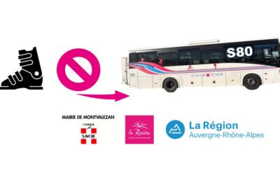 Port des chaussures de ski dans la navette S80 🚫