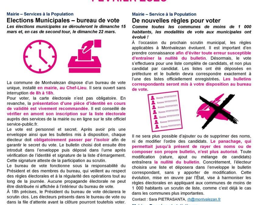 La Lettre d&rsquo;Information – Edition Février 2026 📰