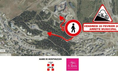 ATTENTION – Route Écrin Blanc Club Med interdite aux piétons