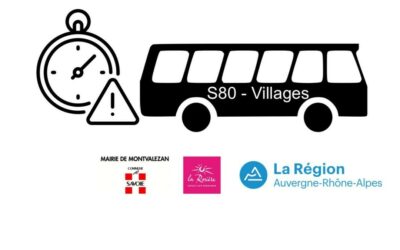 ATTENTION – Navette S80 Villages – EN RETARD