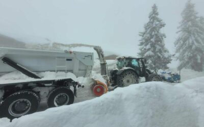❄️ 15 000 m3 de neige fraisée transportés en 10 jours